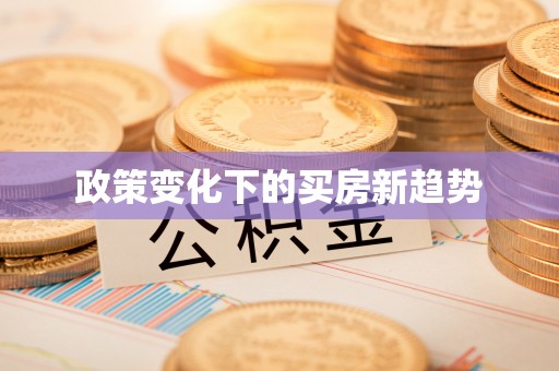 快速政策变化下的买房新趋势