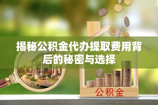 快速揭秘公积金代办提取费用背后的秘密与选择