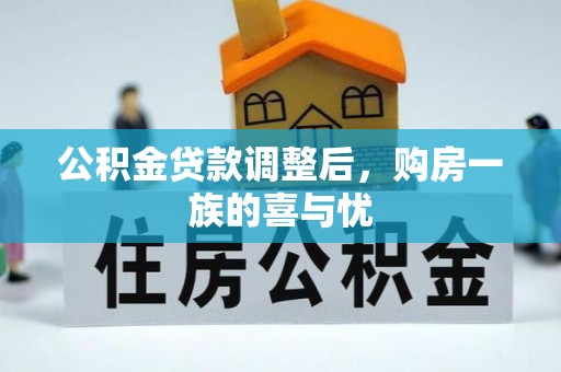 快速公积金贷款调整后，购房一族的喜与忧