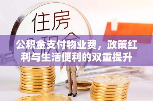 快速公积金支付物业费，政策红利与生活便利的双重提升