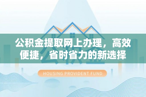 快速公积金提取网上办理，高效便捷，省时省力的新选择