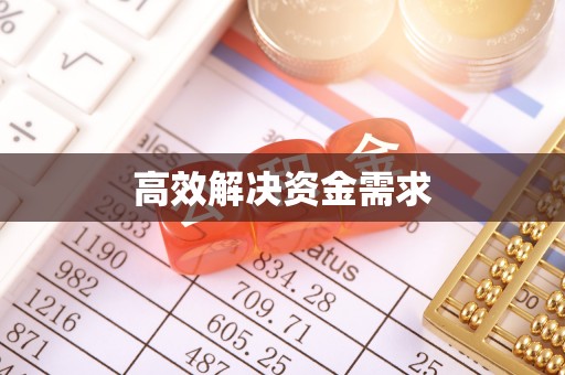 快速高效解决资金需求