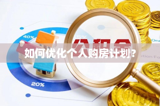 快速如何优化个人购房计划？