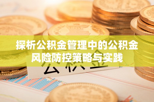 快速探析公积金管理中的公积金风险防控策略与实践
