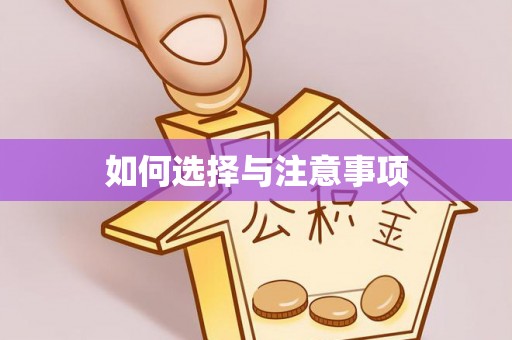 快速如何选择与注意事项