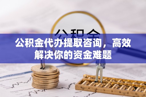 快速公积金代办提取咨询，高效解决你的资金难题