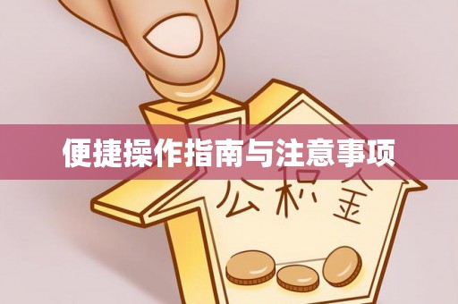 快速便捷操作指南与注意事项