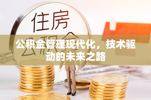 快速公积金管理现代化，技术驱动的未来之路